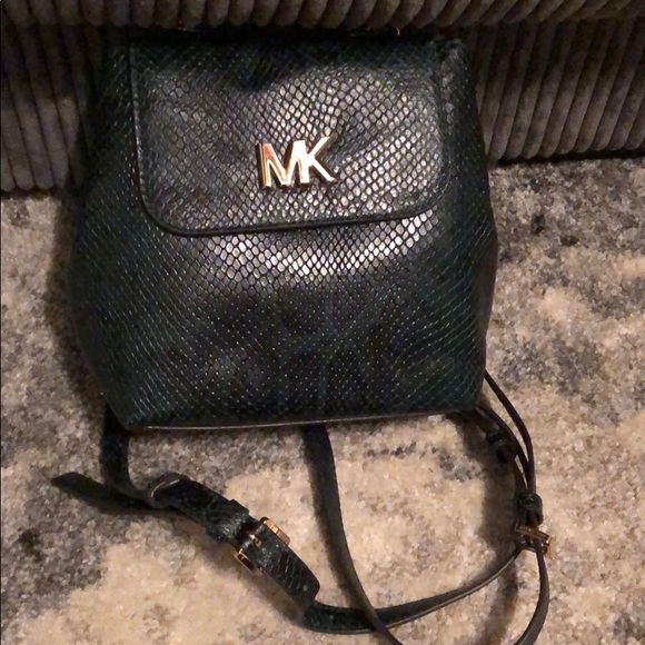 Michael Kors MOTT leather backpack racing green